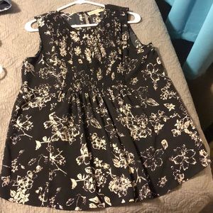 Sleeveless black maternity top- Philosophy brand